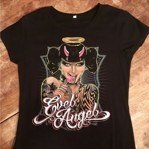 Women’s Biker Hot Rodder skin fit Tee